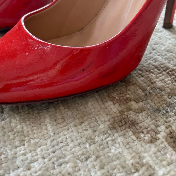 J. Crew Vibrant Poppy Red Patent Heels - Picture 9 of 13